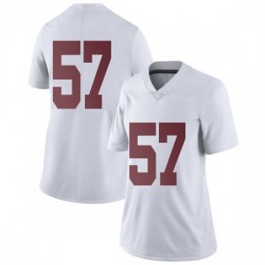 NCAA Women's Alabama Crimson Tide #57 Joe Donald Stitched College Nike Authentic No Name White Football Jersey UE17U78SW